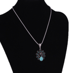 Collar Étnico de Plata con Turquesa