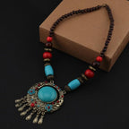 Collar Étnico con Perla