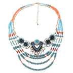 Collar Étnico Turquesa