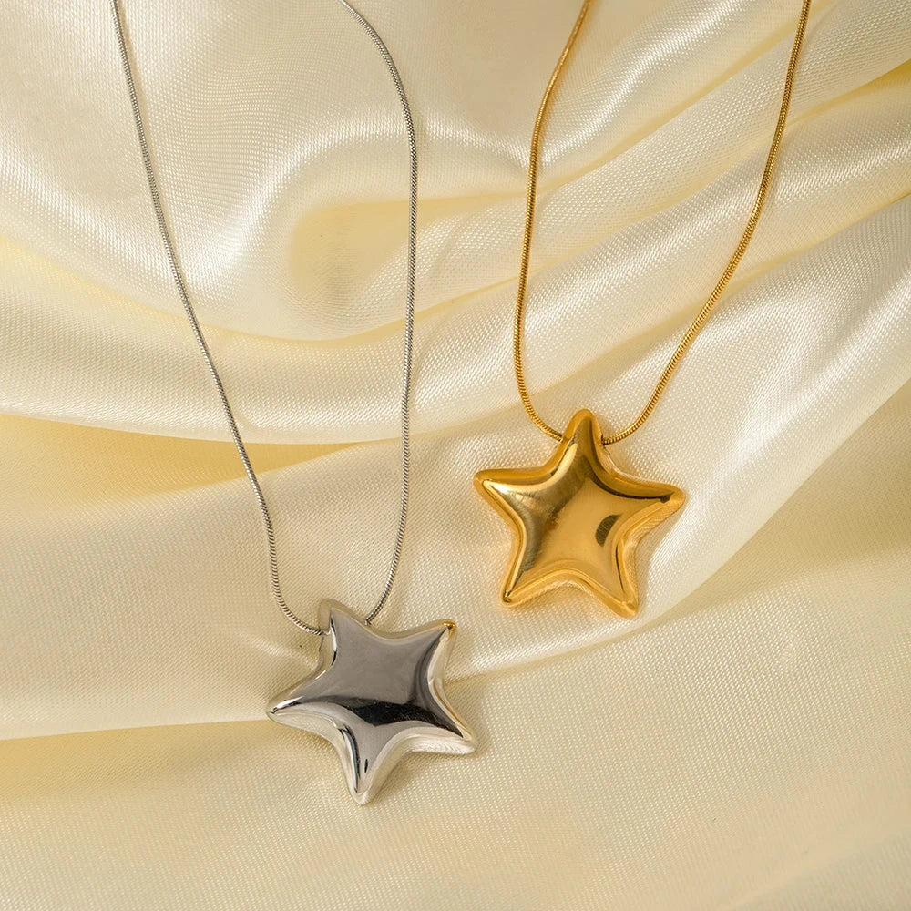 Collar para mujer con colgante de estrella en oro