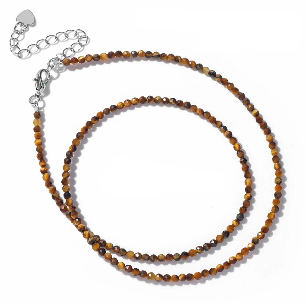 Collar para Mujer con Piedra Ojo de Tigre