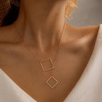 Collar Geométrico para Mujer oro