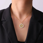 Collar Semilla de la Vida Colgante Mujer Flor de la Vida oro