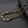 Collar para Hombre con Piedra Ojo de Tigre