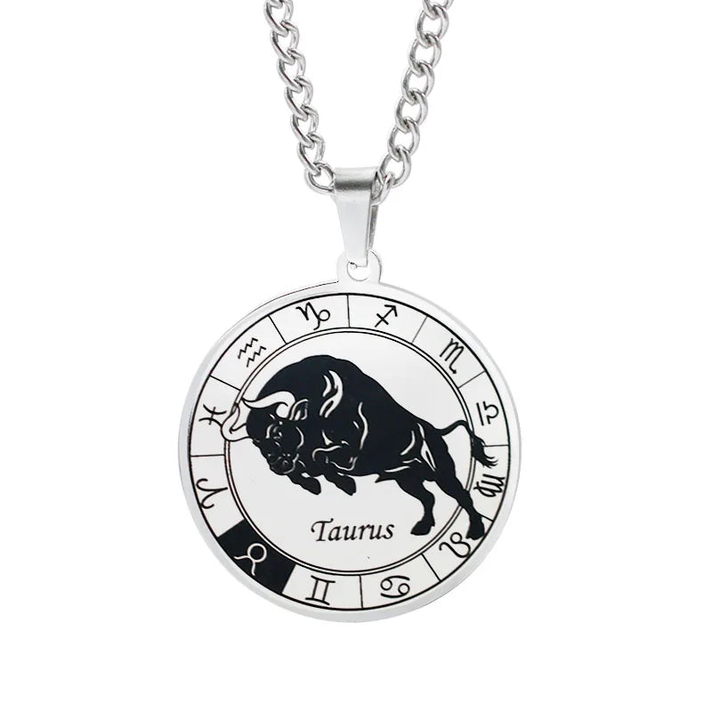 Collar Horóscopo Colgante Constelaciones del Zodiaco Plata tauro