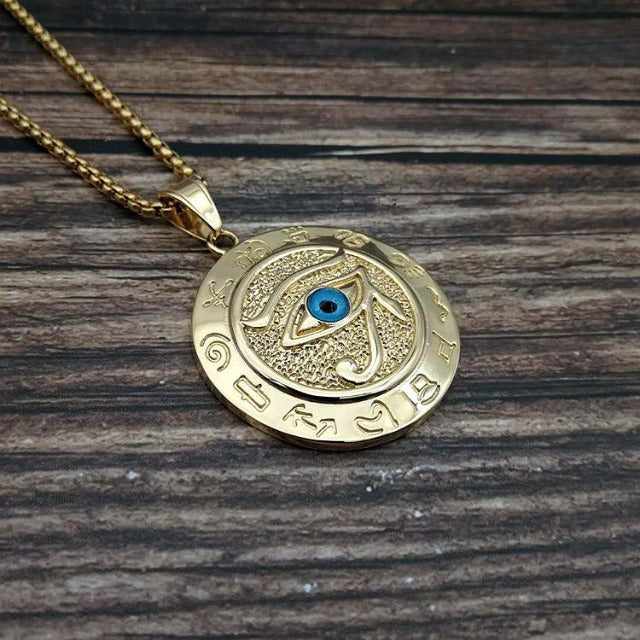 Collar Horus Egipcio de oro