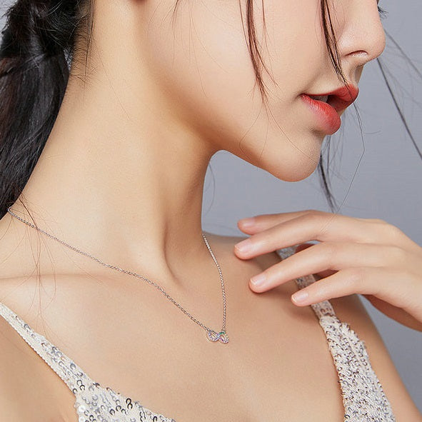 collar infinito de plata 