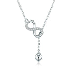 Collar Infinito con Colgante de Plata
