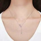 Collar Infinito con Colgante de Plata