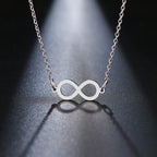 Collar Infinito Colgante Mujer plata