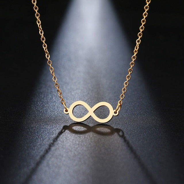 Collar Infinito Colgante Mujer oro