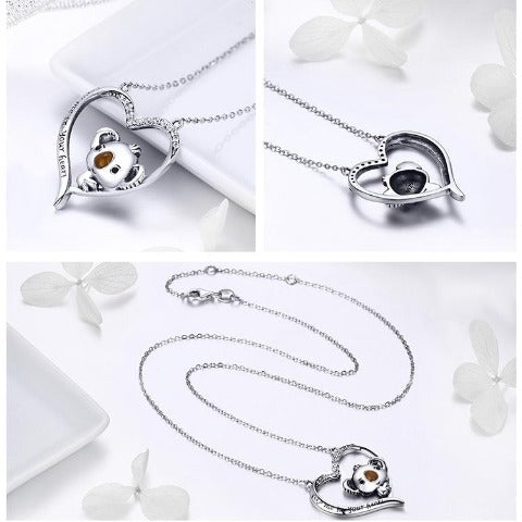 Collar Koala Plata