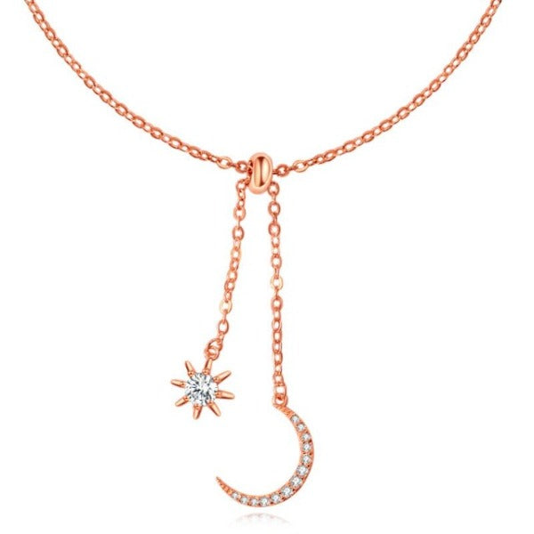 Collar Luna & Sol oro rosa