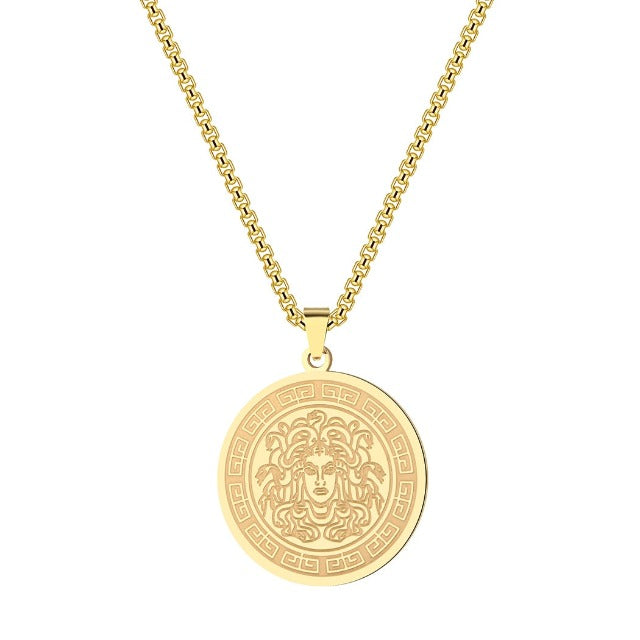 Collar Medusa Gorgona Griega oro
