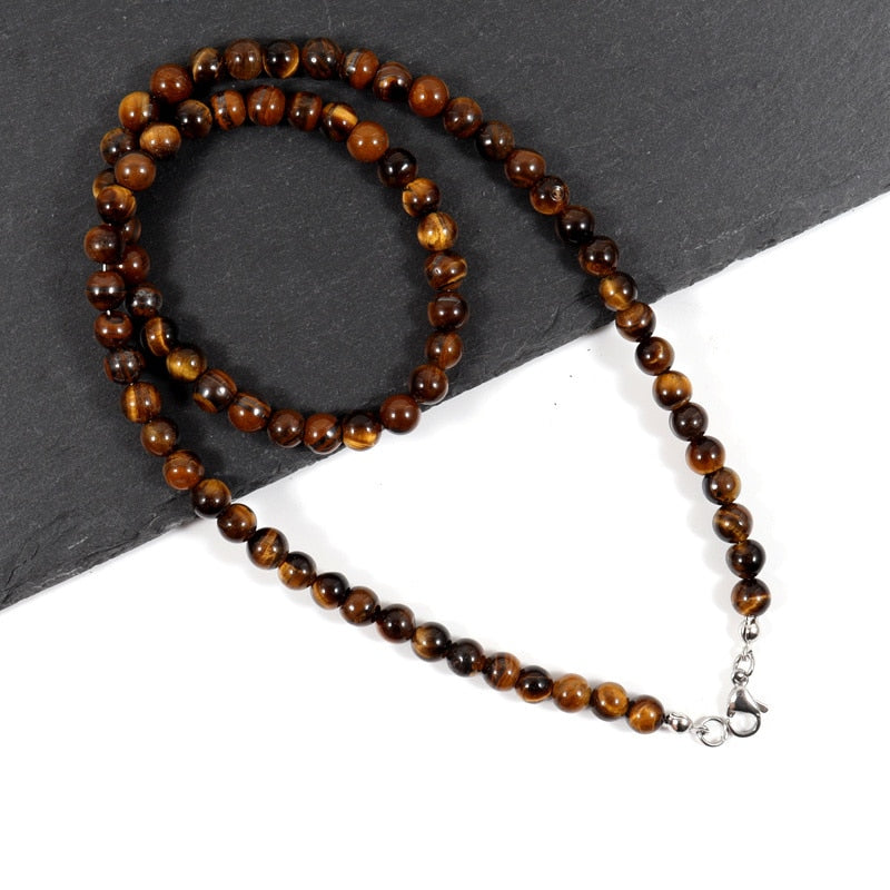Collar Ojo de Tigre para Hombre