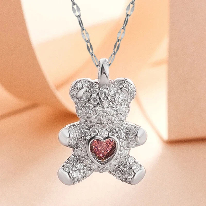Collar Oso Plata