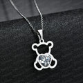 Collar Oso Piedra Plata