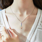 Collar Colgante 7 Chakras Piedras Naturales Cadena Hombre Mujer