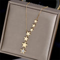 Collar con Colgante de Múltiples Estrellas
