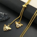 Collar con Colgante de Abeja en Oro