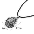 Collar Colgante Árbol de la Vida acero negro 