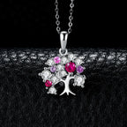 Collar con Colgante Árbol de la Vida con Piedras para Mujer