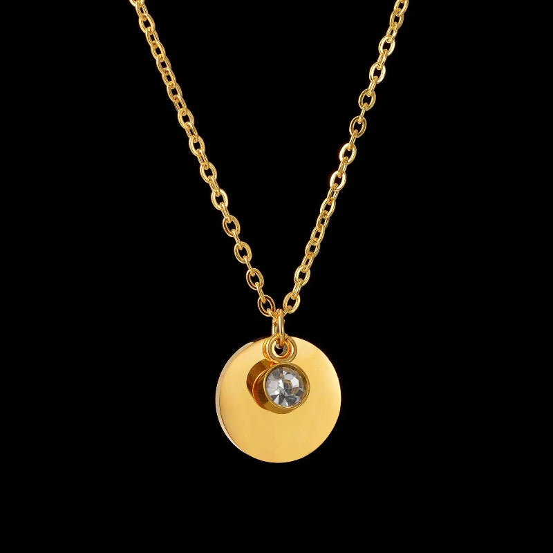 Collar con colgante de piedra de nacimiento