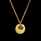 Collar con colgante de piedra de nacimiento