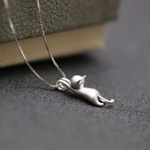 Collar con Colgante de Gato