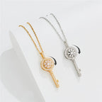 Collar Colgante Llave Giratoria Anti-Estrés oro