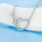 Collar Colgante Corazón Plata Infinito