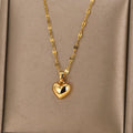 Collar Colgante Corazón Dorado