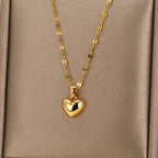 Collar Colgante Corazón Dorado
