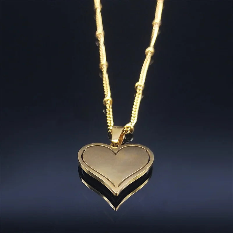 Collar Colgante Corazón & Circonitas 