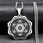 Collar Colgante Cubo de Metatrón para Hombre o Mujer