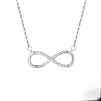 Collar con Colgante de Encanto con Zirconia Infinita