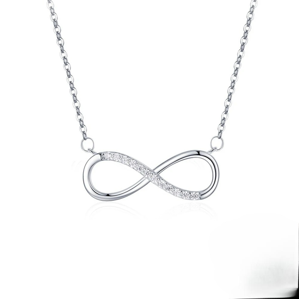 Collar con Colgante de Encanto con Zirconia Infinita