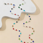 Collar con Colgante de Estilo Bohemio Multicolor plata