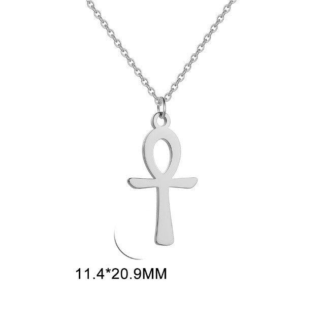 Collar con colgante egipcio Cruz de Ankh para mujer