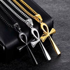 Collar Colgante Egipcio Cruz de Ankh Hombre Mujer