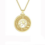 Collar con Colgante Egipcio Ojo de Horus para Hombre y Mujer en oro