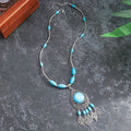 Collar con Colgante Étnico de Turquesa