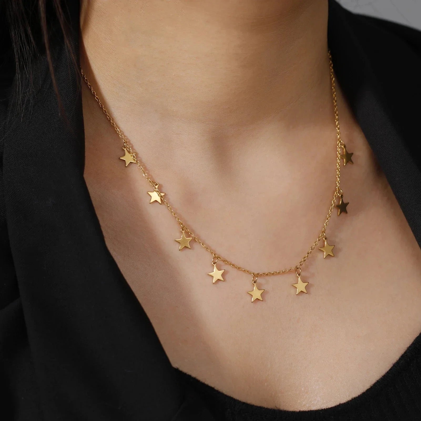 Collar Colgante Estrella Astrología oro