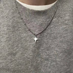 Collar con Colgante de Estrella para Hombre 1