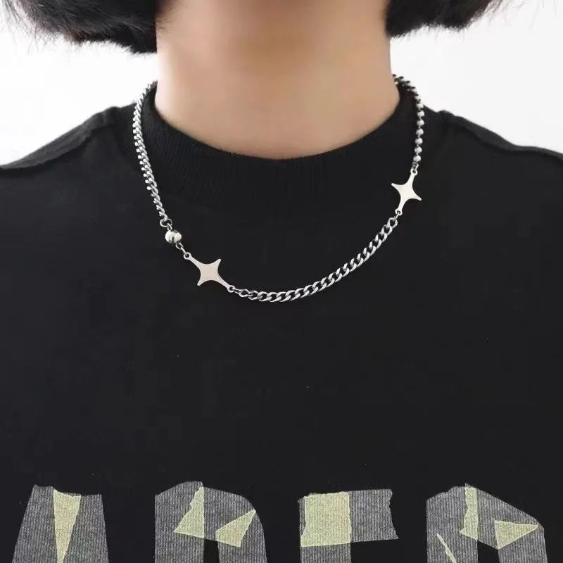 Collar con Colgante de Estrella para Hombre 2