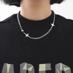 Collar con Colgante de Estrella para Hombre 2