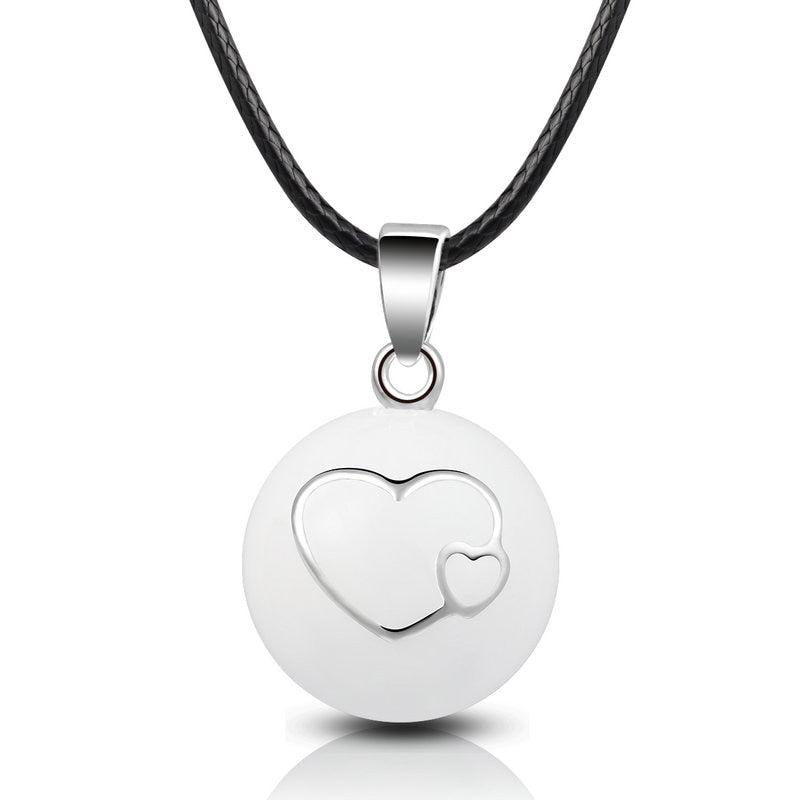 Collar Colgante para Mujer Embarazada Bola de Embarazo corazón