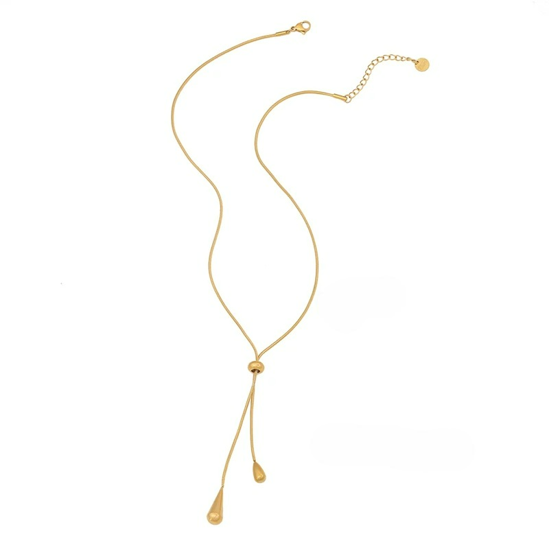 Collar Colgante Gotas de Agua Finas