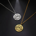 Collar con Colgante Flor de Loto Zen
