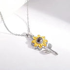 Collar con Colgante de Flor de Girasol